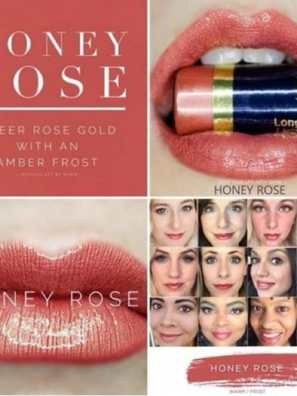 Lipsense by SeneGence new never used full sized tube HONEY ROSE